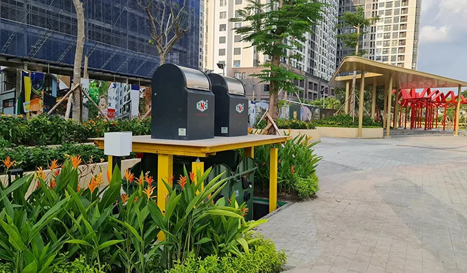 Hệ thống lưu trữ rác ngầm